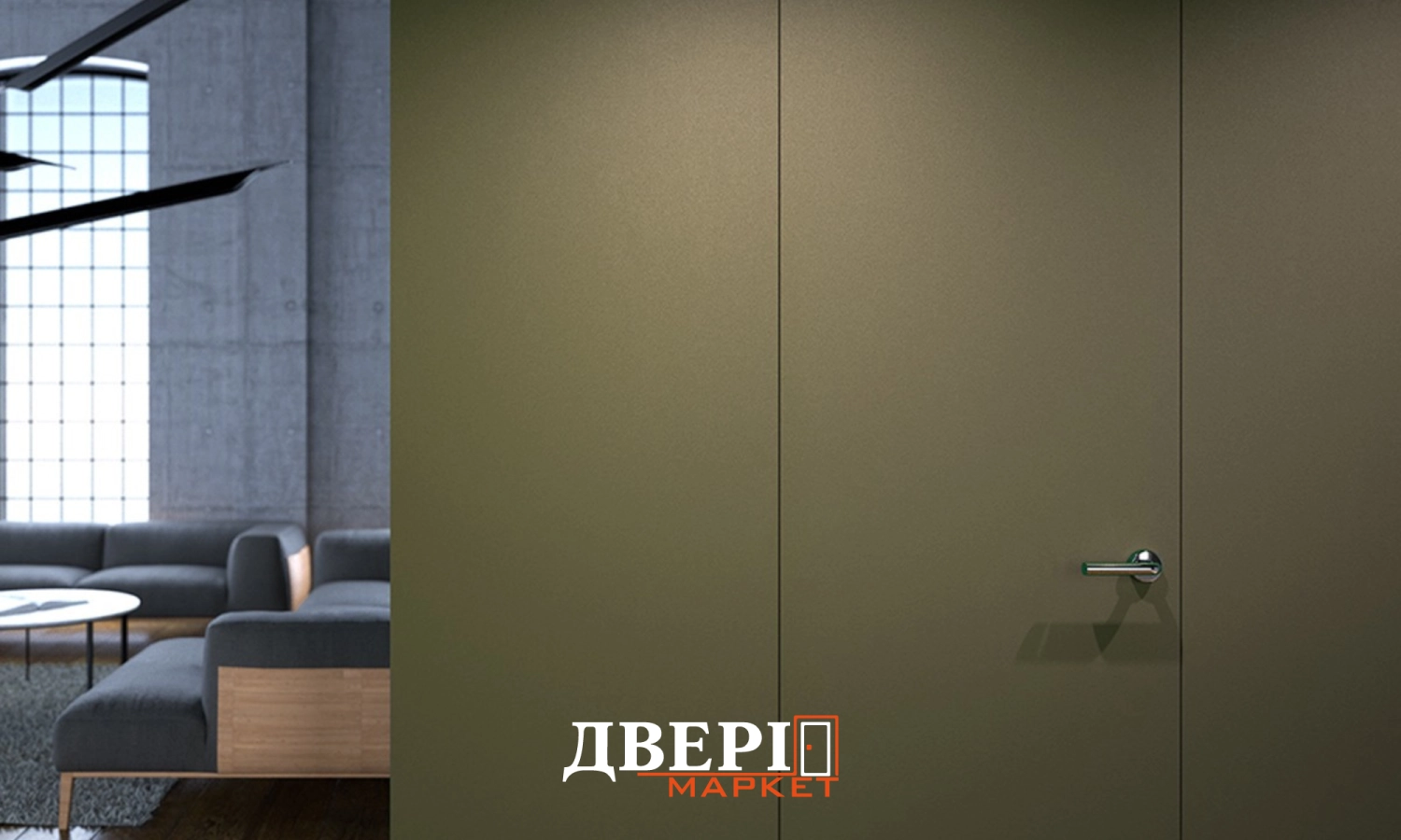 Приховані двері у стилі лофт