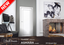 Міжкімнатні двері StilDoors ASMARA Білий матовий Сатин білий Плівка